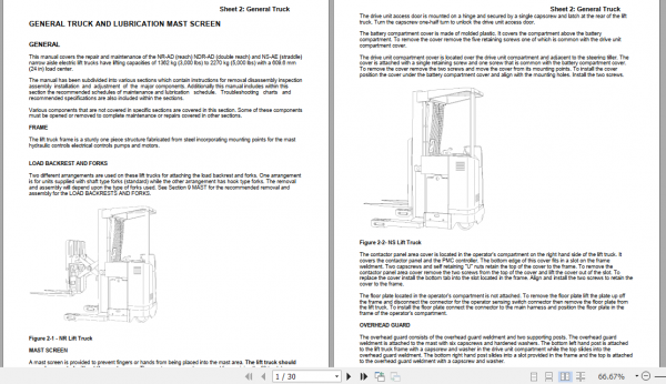 Yale Class 2 Electric Motor Narrow Aisle Trucks B815 NR AD Service Manual 4