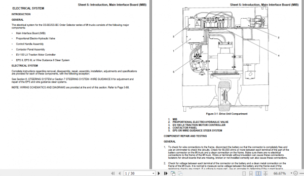 Yale Class 2 Electric Motor Narrow Aisle Trucks B826 SS BC Service Manual 4