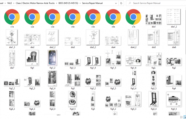 Yale Class 2 Electric Motor Narrow Aisle Trucks B855 MS12S MS15S Service Repair Manual 1