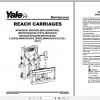 Yale Class 2 Electric Motor Narrow Aisle Trucks B861 NDR030GB NR045GB Service Manual 2