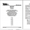 Yale Class 2 Electric Motor Narrow Aisle Trucks B861 NDR030GB NR045GB Service Manual 4