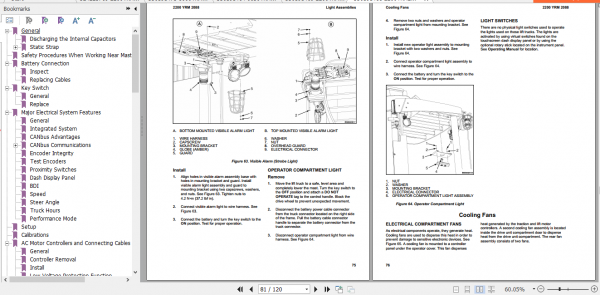Yale Class 2 Electric Motor Narrow Aisle Trucks C295 NDR030DC NR035DC NR040DC Service Manual 3
