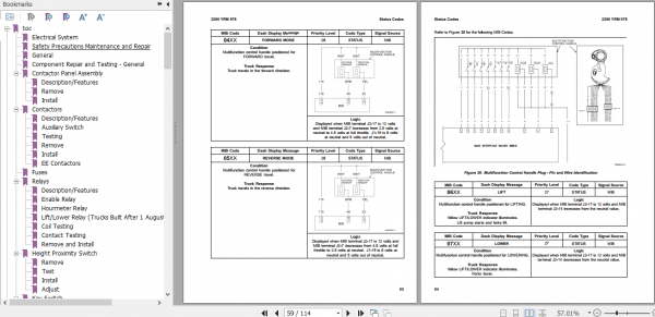 Yale Class 2 Electric Motor Narrow Aisle Trucks C815 NR035 045AE NDR030AE Service Manual 5