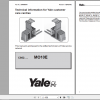 Yale Class 2 Electric Motor Narrow Aisle Trucks C862 MO10E AC Service Manual 1