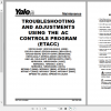 Yale Class 2 Electric Motor Narrow Aisle Trucks D815 NR035EA NR040EA NDR030EA Service Manual 1