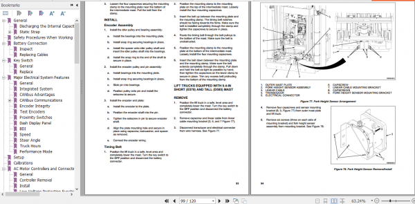 Yale Class 2 Electric Motor Narrow Aisle Trucks E861 NR035EC NR040EC NR045EC NDR30EC NDR35EC Service Manual 6
