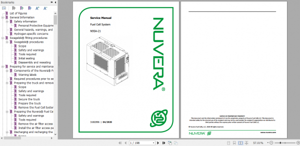Yale Class 2 Fuel Cell System A2D2 N95A 21 Diagnostic Troubleshooting Manual 4