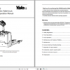 Yale Class 3 Electric Motor Hand Trucks A7R5 MP20UX Operating Manual 1
