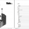 Yale Class 3 Electric Motor Hand Trucks A7S8 Operating Manual ZH 1
