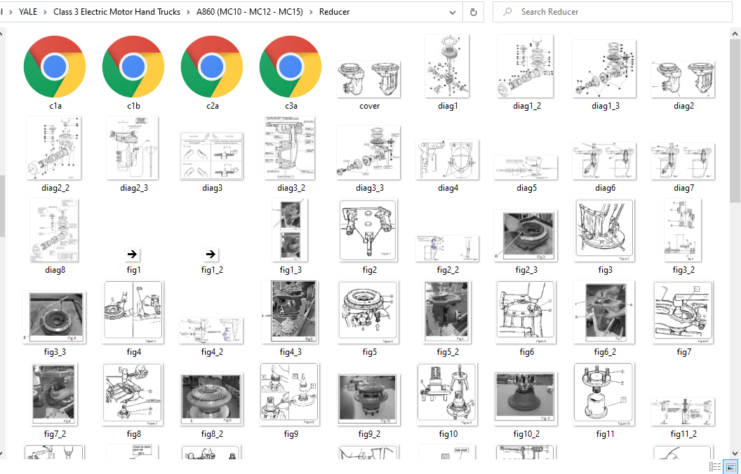 Yale Class 3 Electric Motor Hand Trucks A860 (MC10 MC12 MC15) Reducer