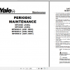 Yale Class 3 Electric Motor Hand Trucks A891 MPW080E Service Manual 2