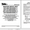 Yale Class 3 Electric Motor Hand Trucks B287 MPE060VG MPE080VG Service Manual 1
