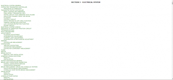 Yale Class 3 Electric Motor Hand Trucks B819 MCW020 040LC Service Manual 2