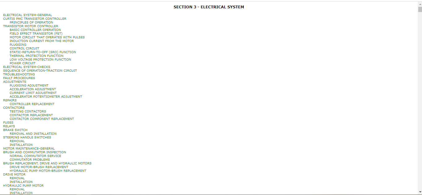Yale Class 3 Electric Motor Hand Trucks B819 MLW LCSC Service Manual 2