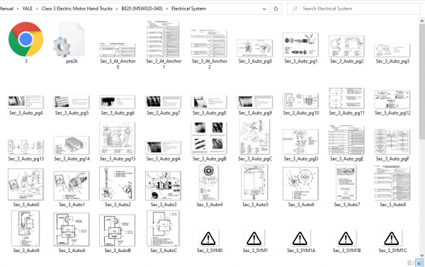 Yale Class 3 Electric Motor Hand Trucks B820 MSW020 040 Service Manual 1