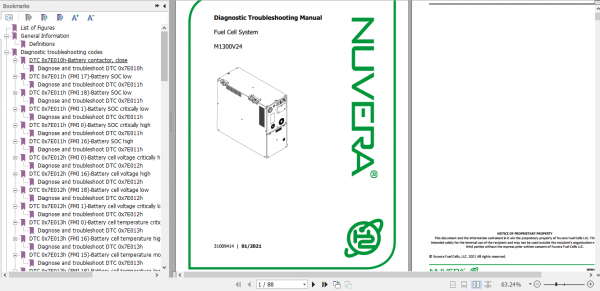 Yale Class 3 Fuel Cell System B2D7 M1300V24 M1301V24 M1302V24 Service Manual 4