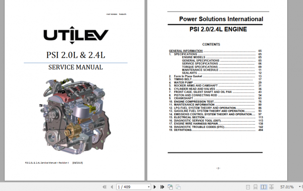 Yale Class 4 Internal Combustion Engine Trucks A273 UT20 32C Service Manual 3