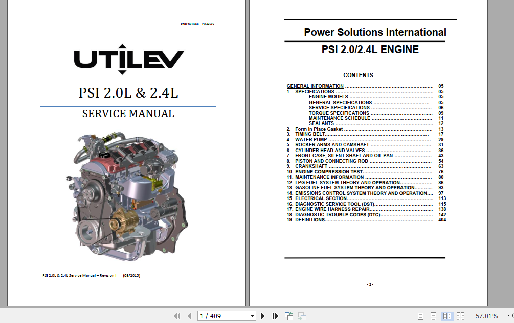 Yale Class 4 Internal Combustion Engine Trucks A273 UT20 32C Service Manual 3