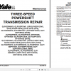 Yale Class 4 Internal Combustion Engine Trucks D879 GLCGDC60VX GLCGDC70VX Europe Service Manual 2
