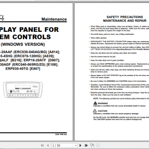 Yale Electric Motor Rider Trucks A839 ERC35 40 45 55HG Europe Workshop Manual 3 1
