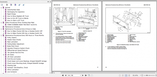 Yale Electric Motor Rider Trucks A969 ERC030 ERC040VA Maintenance Manual 2