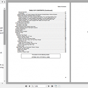 Yale Electric Motor Rider Trucks A985 ERP080VM ERP090VM ERP100VM ERP100VML ERP110VM ERP120VM Service Manual 2