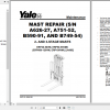 Yale Electric Motor Rider Trucks A985 ERP40VM ERP45VM ERP50VM ERP50VM6 ERP55VM6 Europe Service Manual 1