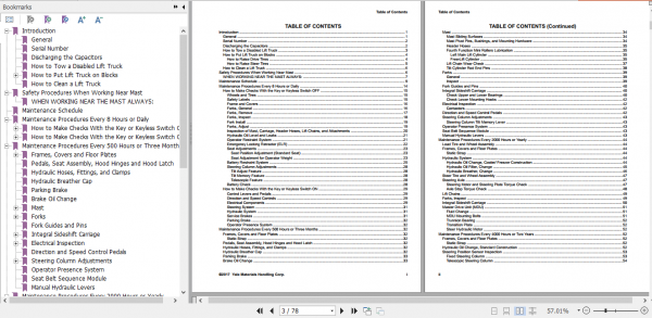 Yale Electric Motor Rider Trucks B888 ERP025VC ERP030VC Service Manual 2