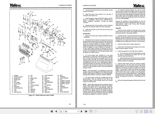 Yale Electric Motor Rider Trucks C807 ERCERP 161820 ATF Europe Service Manual 3