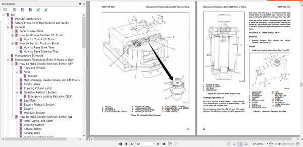 Yale Electric Motor Rider Trucks E216 ERP040 050 060 065DH Service Manual 4
