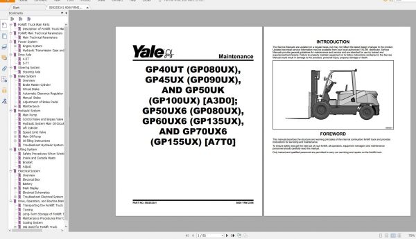 Yale Forklift Class 5 Updated 07 1 1