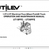 Yale Utilev Electric Forklift Trucks A374 UT15 25PFE Service Service Manual 76502796R5 2