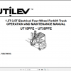 Yale Utilev Electric Forklift Trucks A379 UT15 25PFE Operation Maintenance Service Manual 76502794 R2 1