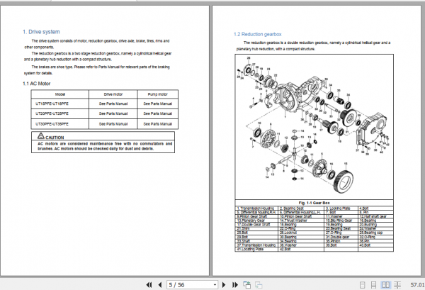 Yale Utilev Electric Forklift Trucks A379 UT15 25PFE Operation Maintenance Service Manual 76502794 R2 3