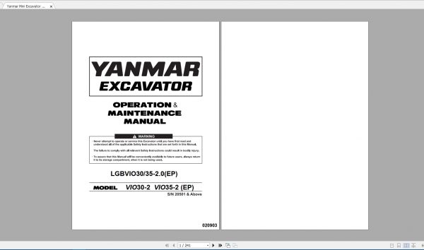 Yanmar Heavy Quipment 10.7GB Full Collection Manuals DVD PDF 5