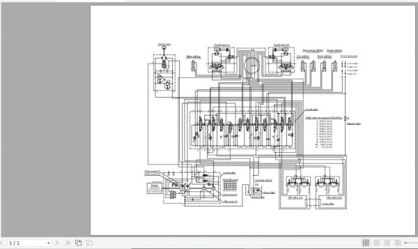 1Yanmar Mini Excavator ViO20 3YCE Hydraulic Diagrams