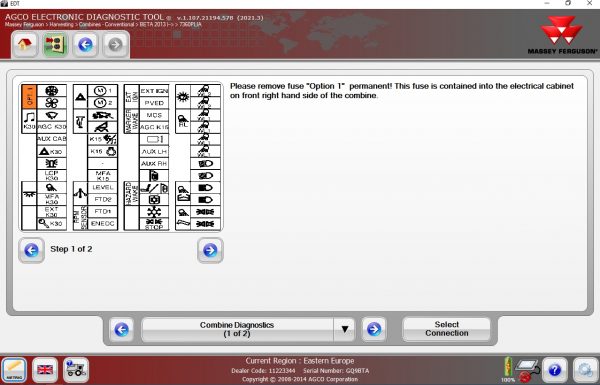 AGCO EDT Electronic Diagnostic Tool V1.107.21194.578 Updated 2021.3 Release 06.2021 Diagnostic Software 11