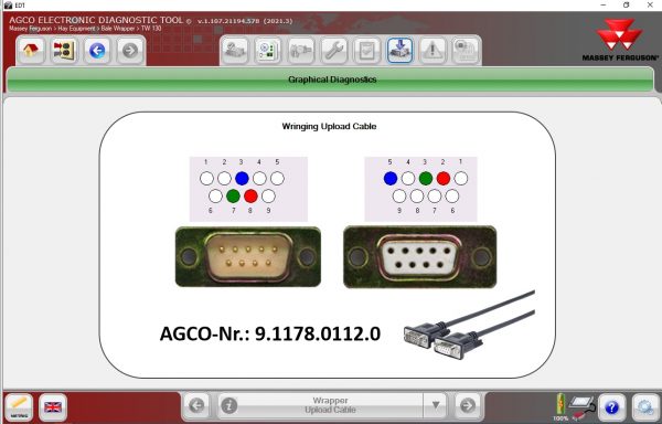 AGCO EDT Electronic Diagnostic Tool V1.107.21194.578 Updated 2021.3 Release 06.2021 Diagnostic Software 6