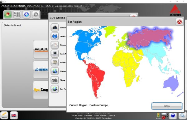 AGCO EDT Electronic Diagnostic Tool V1.107.21194.578 Updated 2021.3 Release 06.2021 Diagnostic Software 9
