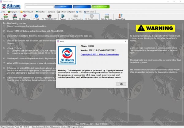 Allison DOC v2021.1 Install Active License