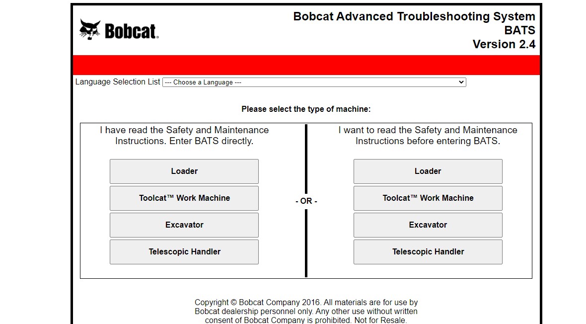 Bobcat BATS 08.2021 Advanced Troubleshooting System 8