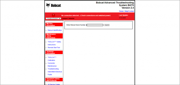 Bobcat BATS v2.4 05.2021 Advanced Troubleshooting System 49527e4733a9b5a11