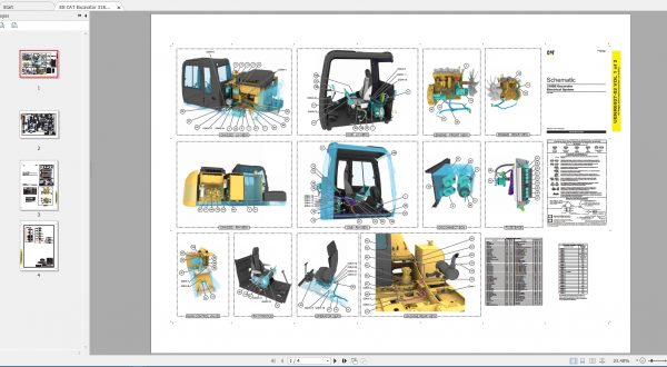 CAT Excavator 3.49GB Full Models 01.2000 08.2021 Updated Electric Hydraulic Schematics EN PDF DVD 5