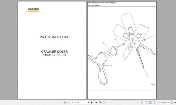Case Crawler Dozer 1150K Series 3 Parts Catalogue 1
