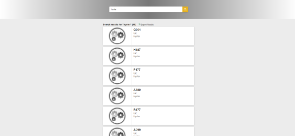 Database for Hyster Onesource UK Region Updated 1.13 1