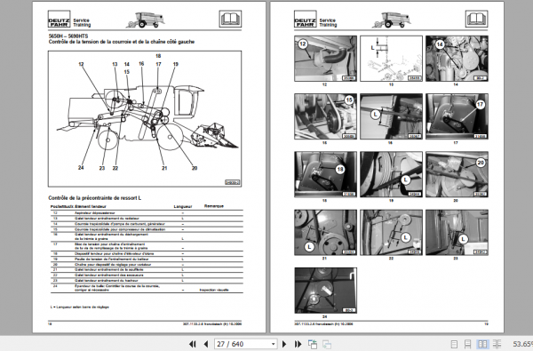 Deutz Harvester 5650 5660 5670 5680 5690 H HTS Workshop Manual French 1