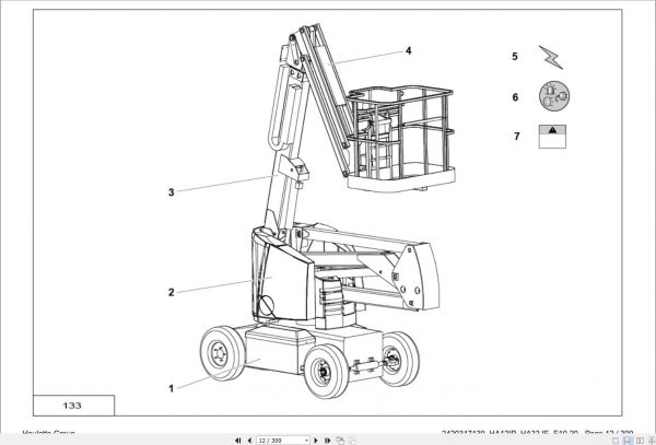 Haulotte Work Platforms PDF 212GB Updated 06.2021 Service Maintenance Operators Manual Training Spare Parts Manual 9