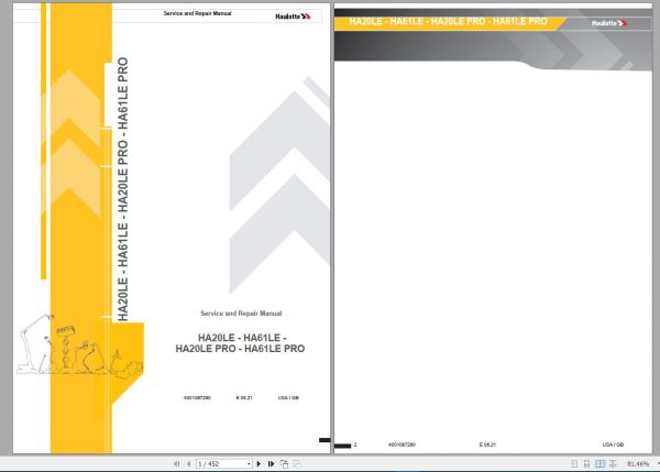 Haulotte Work Platforms PDF 23.45 GB Updated 08.2021 Service Operators Manual Spare Parts Manual DVD 4