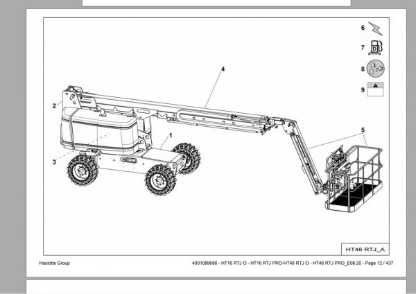 Haulotte Work Platforms PDF 23.45 GB Updated 08.2021 Service Operators Manual Spare Parts Manual DVD 9