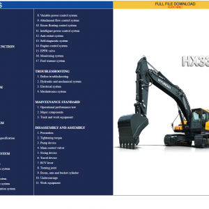 Hyundai CERES Heavy Equipment Service Manual Updated 09.2021 Offline DVD 7